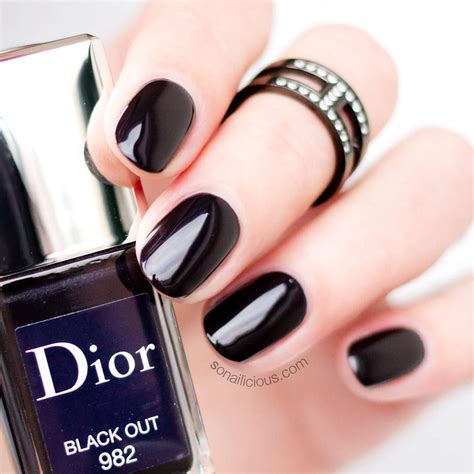 dior black out nail